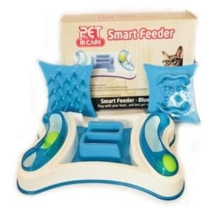 Plato 3 en 1 intercambiable con juegos Color Azul Smart feeder