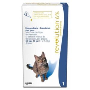REVOLUTION 6% Gato 2.6-7.5 Kg (0.75 ml) 1 Pipeta