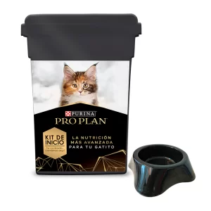 Contenedor + Plato de Regalo Pro Plan Kitten + Saco de 1  kilo de Pro Plan Kitten (Kit de Inicio )