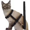 Arnes con correa para gatos Color Negro