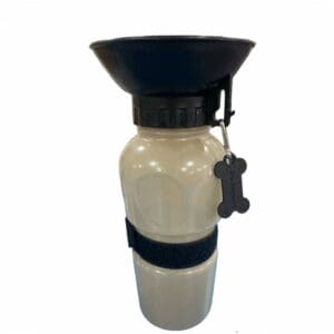 Botella de agua Bebedero Aqua Dog 500 ml Gris