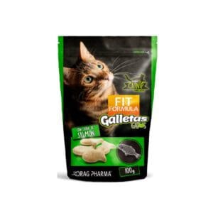 Fit Fórmula Galletas Salmón con Catnip 100 GR