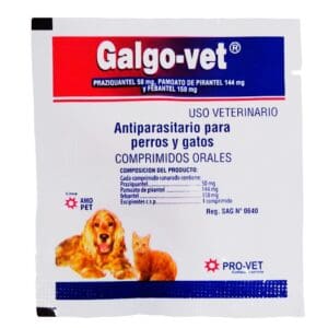 Antiparasitario Galgo-vet Perro y Gato Sachet 1 Comprimido