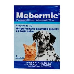 Pastilla Mebermic Antiparasitaria de x 1 Unidad