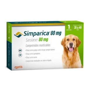 Simparica 1 comprimido 20 Kg. a 40 Kg