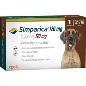Simparica 1 comprimido 40 Kg. a 60 Kg