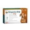 Simparica 1 comprimido  Kg. a 10 Kg