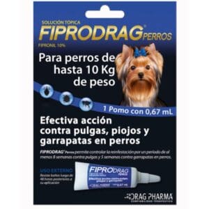 Pipeta Fiprodrag Perros hasta 10 kg – 1 unidad