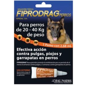 Pipeta Fiprodrag Perros de 20-40 kg Unidad