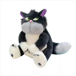 Juguete De Peluche De Lindo Gato Enojado Navidad Kawaii 30cm