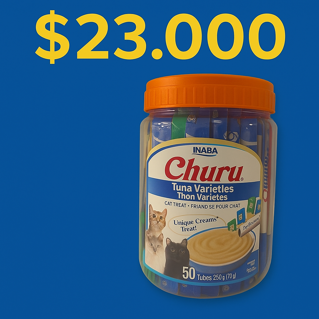 CHURU TUNA VARIETIES 50 TUBES 280 GR ATUN $ 23.000 PRECIO POR MAYOR