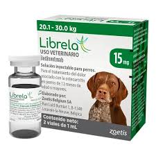 LIBRELA 15 MG PERRO 20.1-30 KG SOLUCION INYECTABLE 1 ML X 2 VIAL