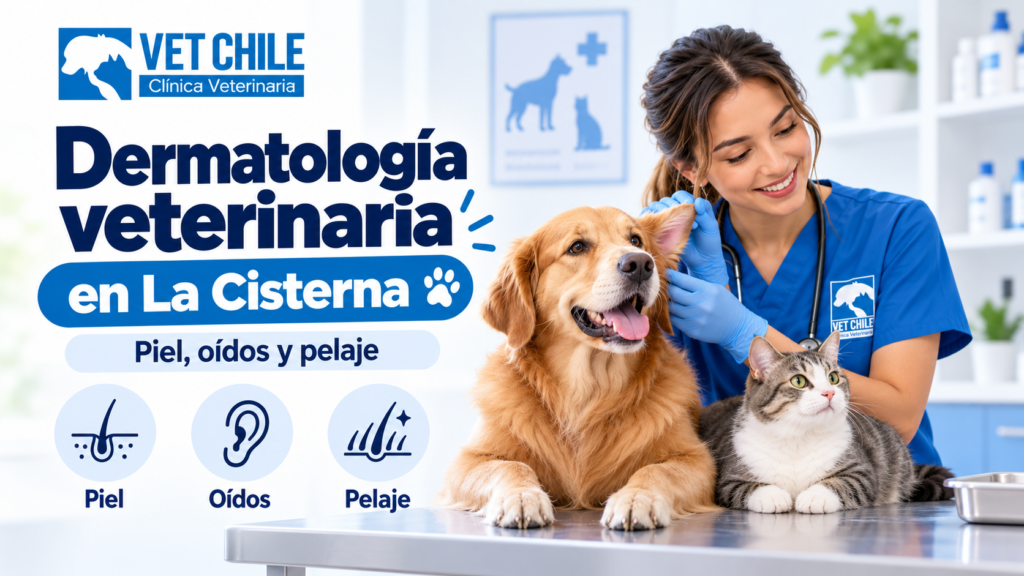 Dermatología veterinaria para perros y gatos en Vet Chile La Cisterna